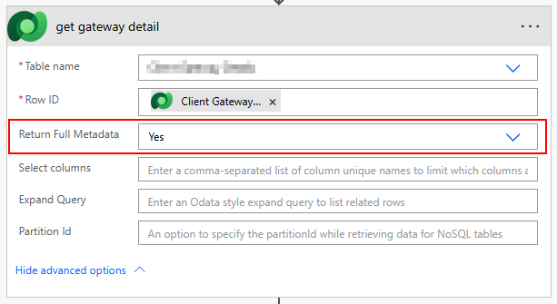 Power Automate - Dataverse Actions - Return Full Metadata